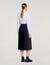 Midi pleated skirt