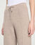 Knit rhinestone-covered trousers