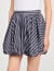 Striped rhinestone bubble skirt