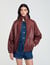 Oversized leather jacket