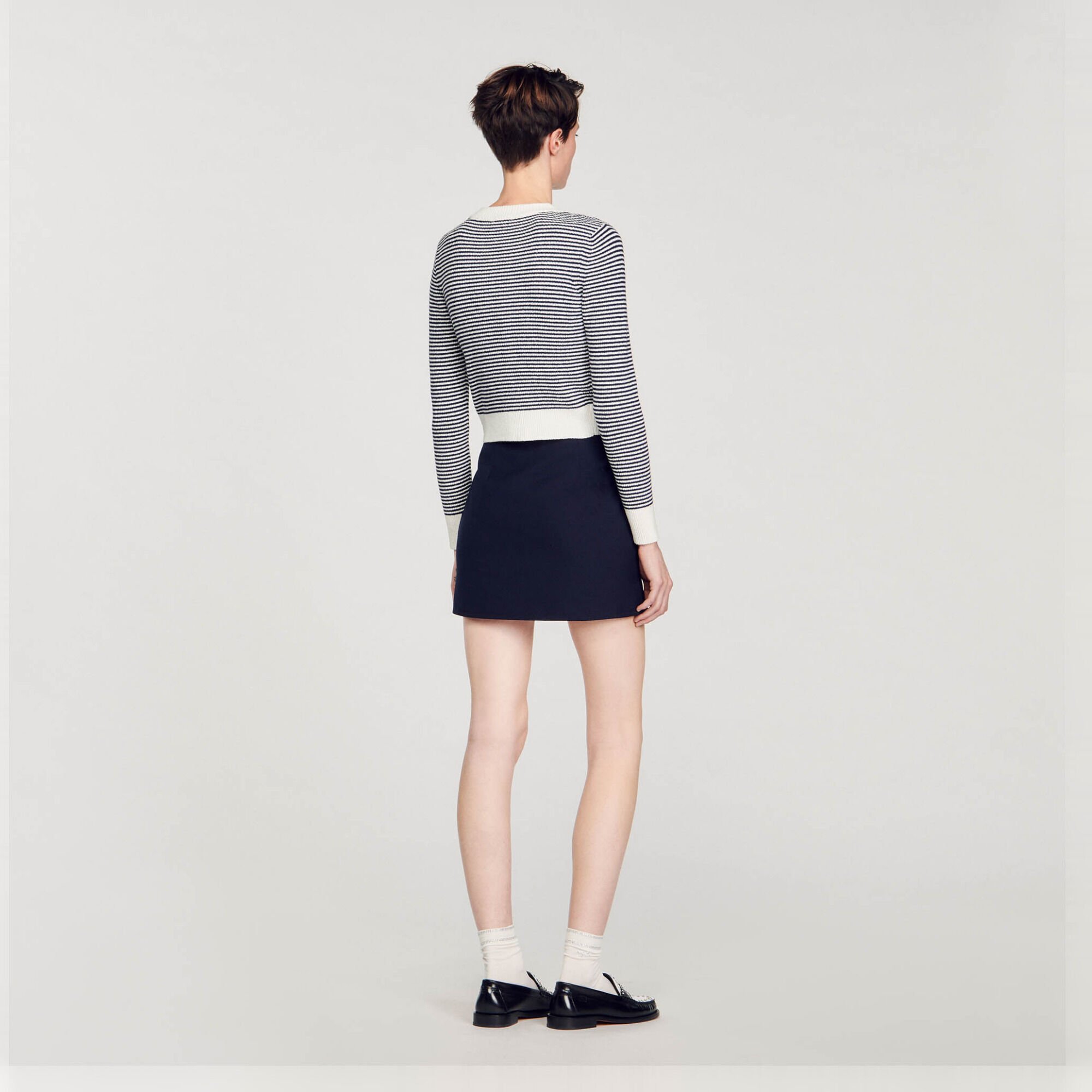 Terry knit cardigan