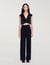 Wide-leg satin side stripe trousers