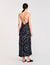 Patterned silk maxi dress