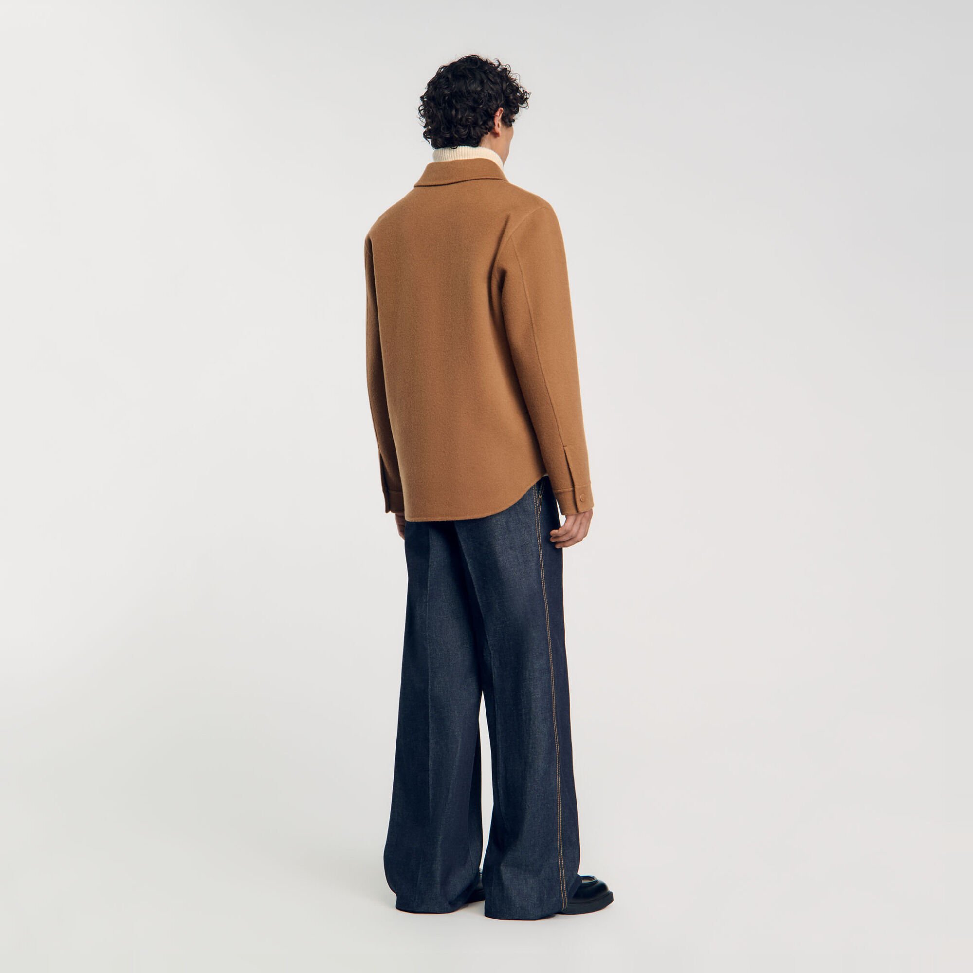 Double-faced overshirt