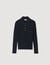 Cable knit polo sweater