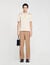 Knitted polo shirt with zip collar