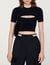 Cropped openwork jumper