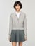 Cardigan with beaded collar