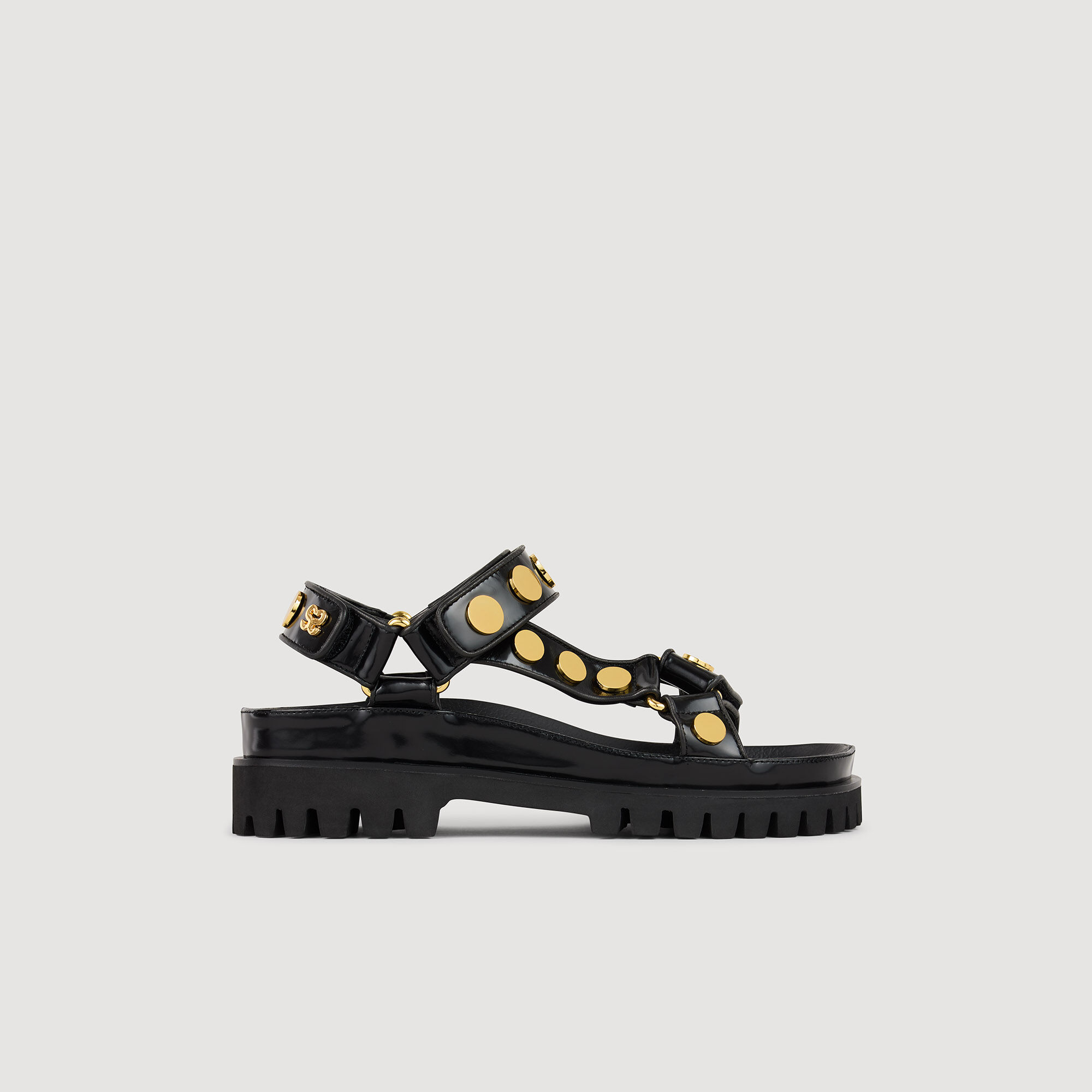 Studded Sandals With Tread