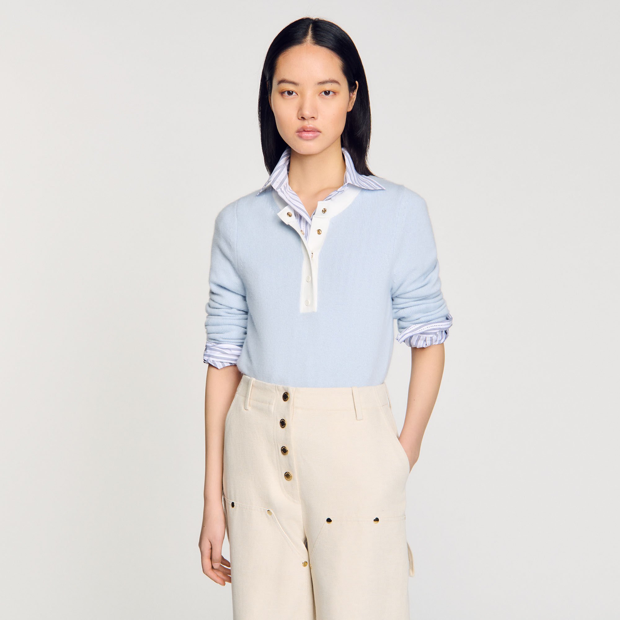 Wool and cashmere sweater