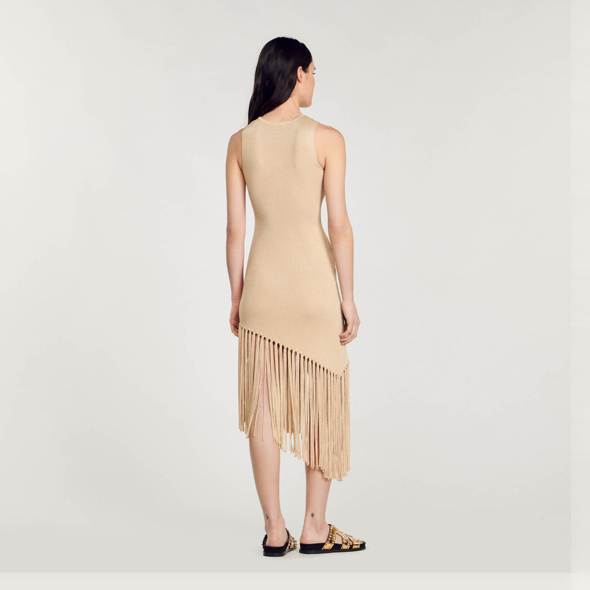 sandro paris orange dress