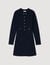 Mini button-up knit dress