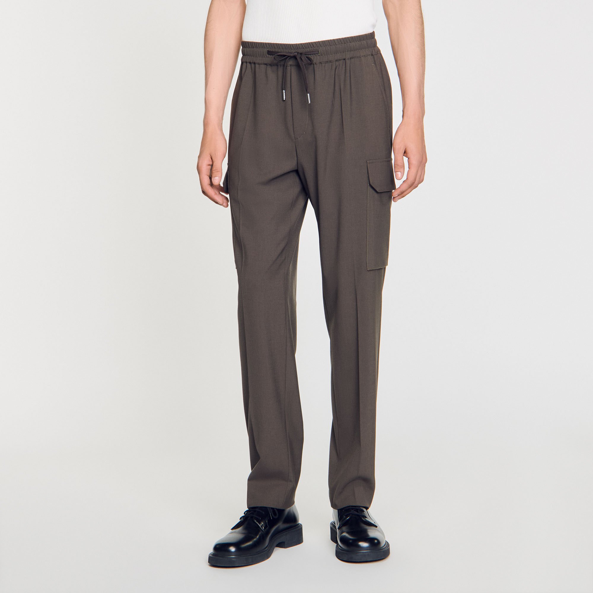 Elasticated cargo trousers