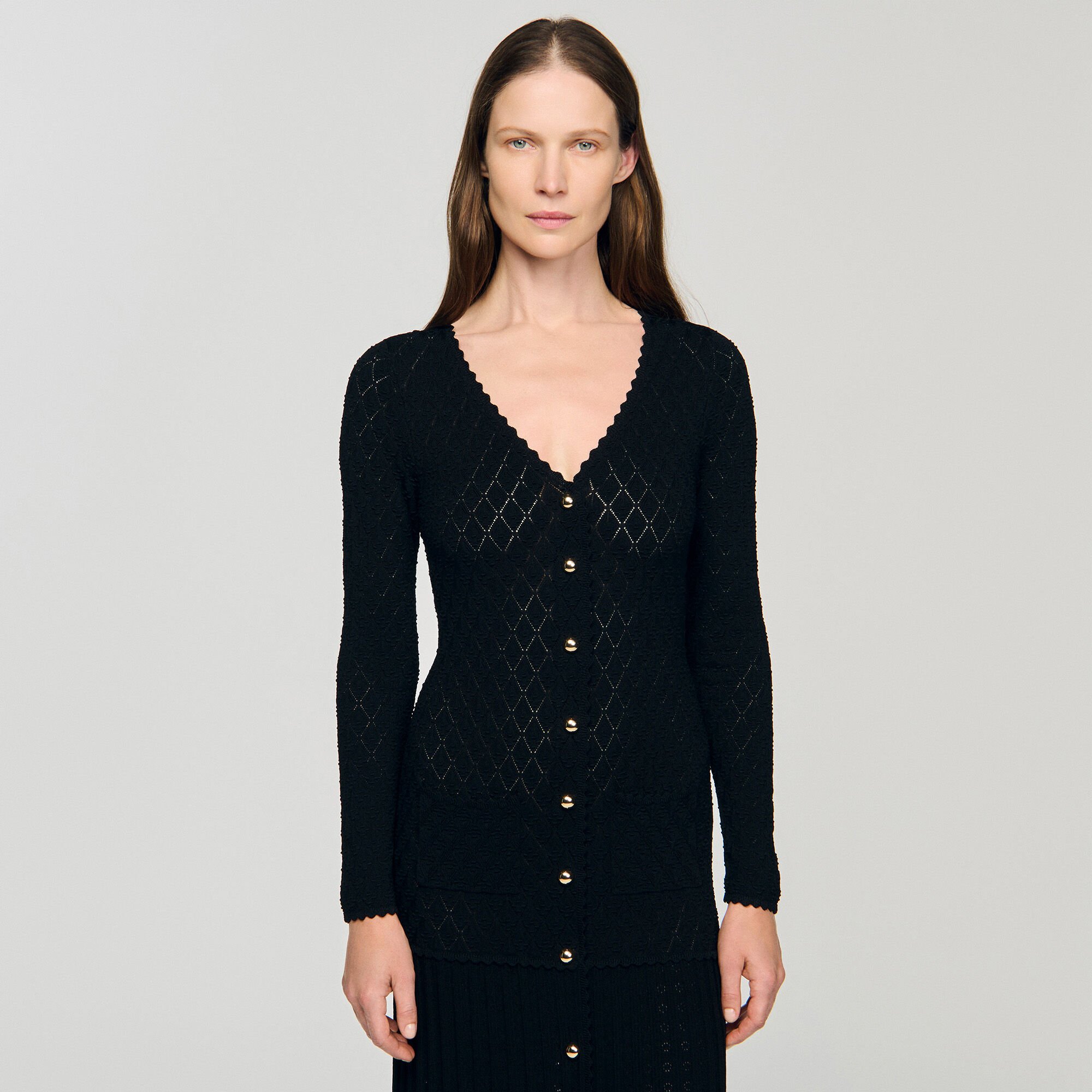 Fancy knit midi dress