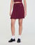 Short pleated knit skirt