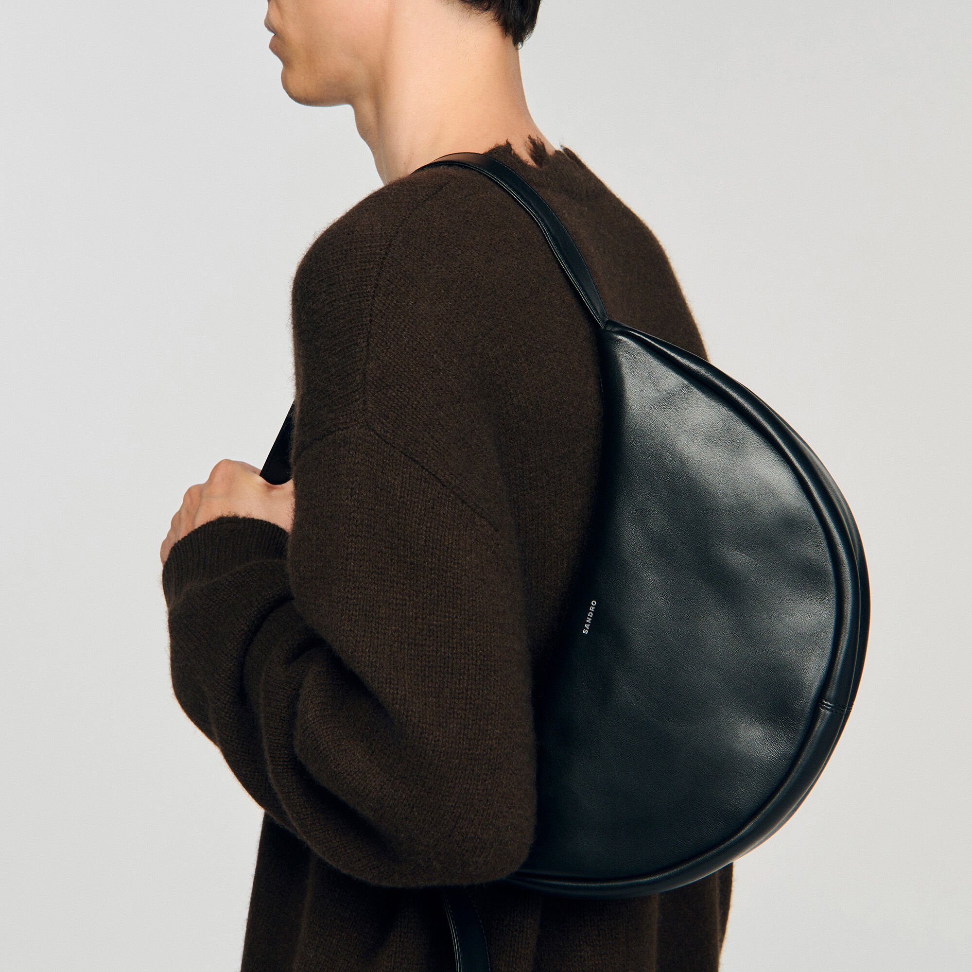 Small leather hobo bag