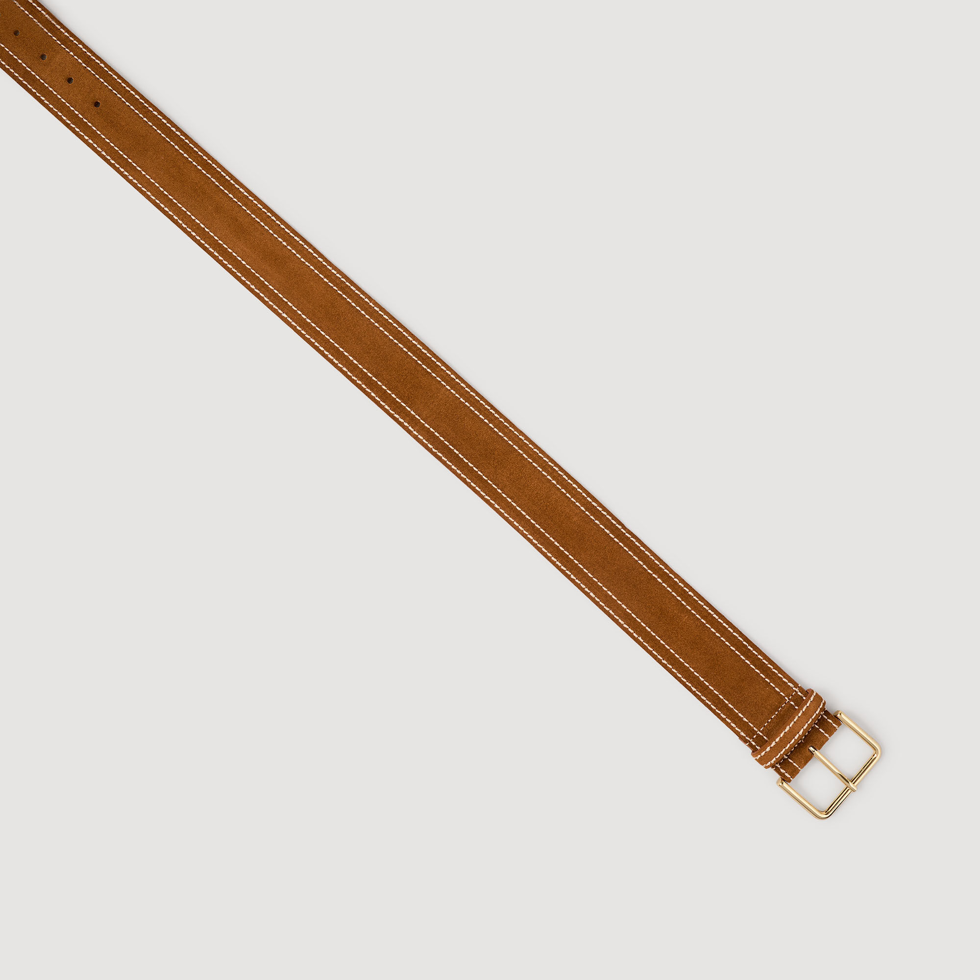 Wide leather belt
