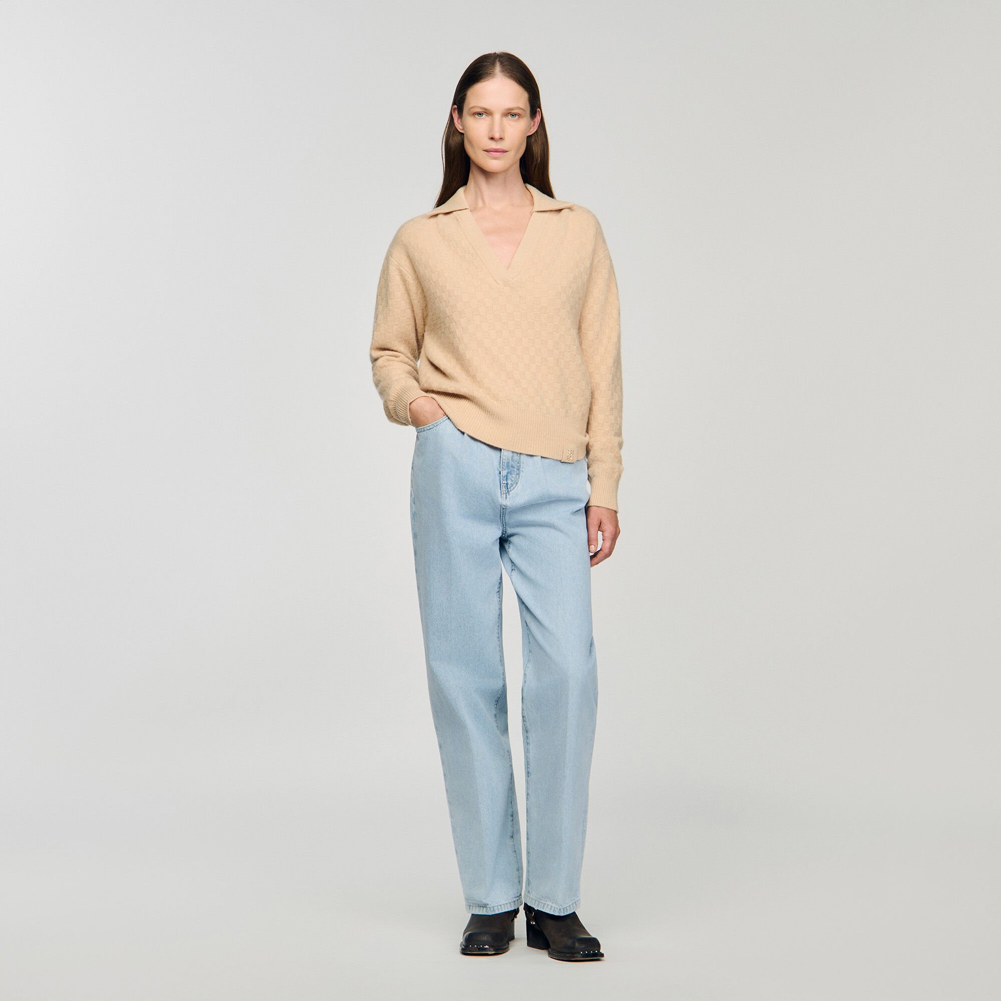 Polo-neck sweater