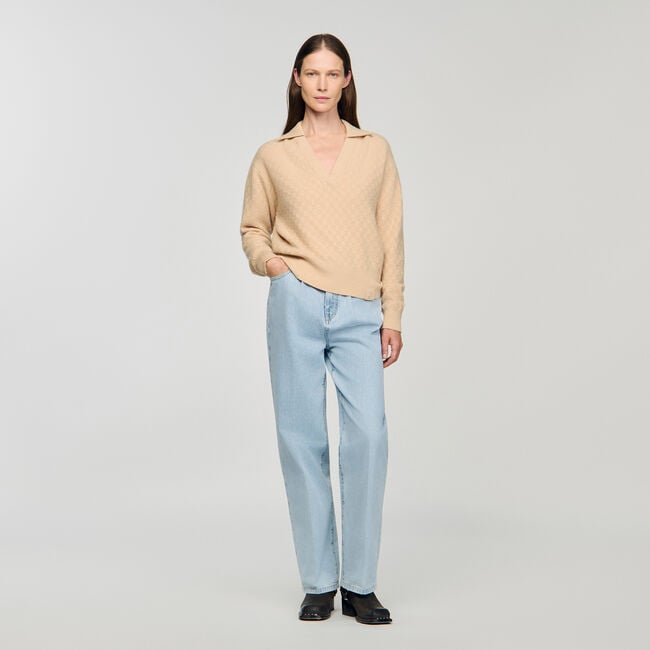 Polo-neck sweater