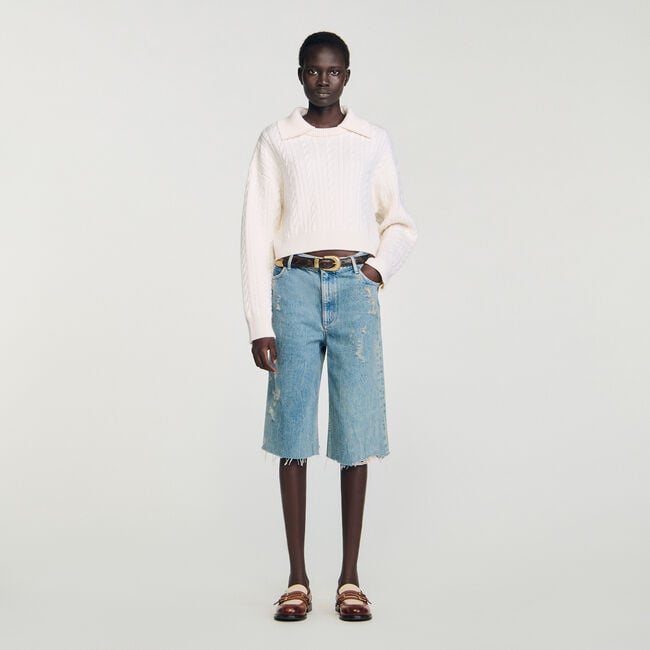 Sailor-neck sweater