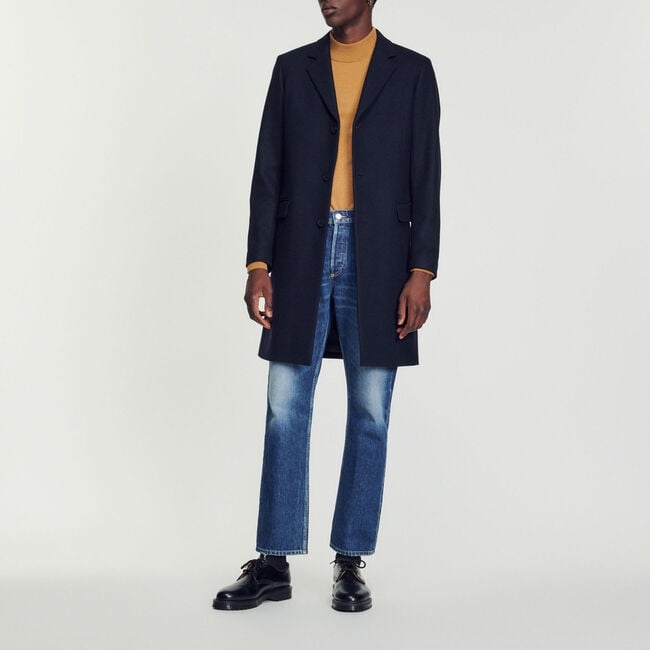 Wool and cashmere coat