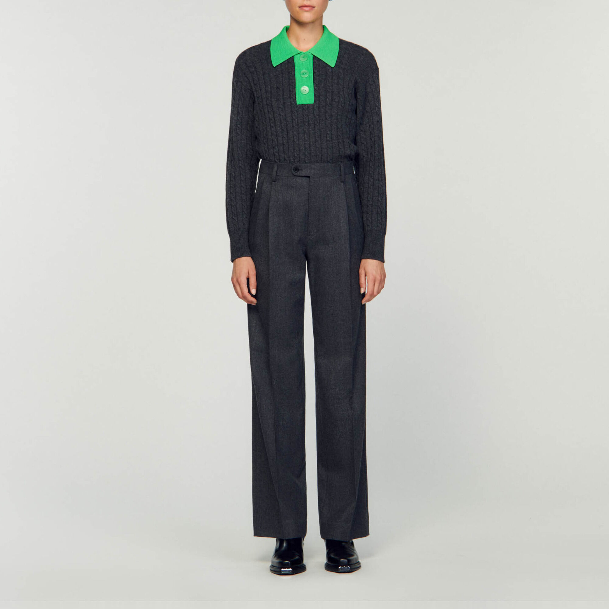 Straight-leg pants