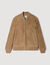 Zip-up split suede jacket