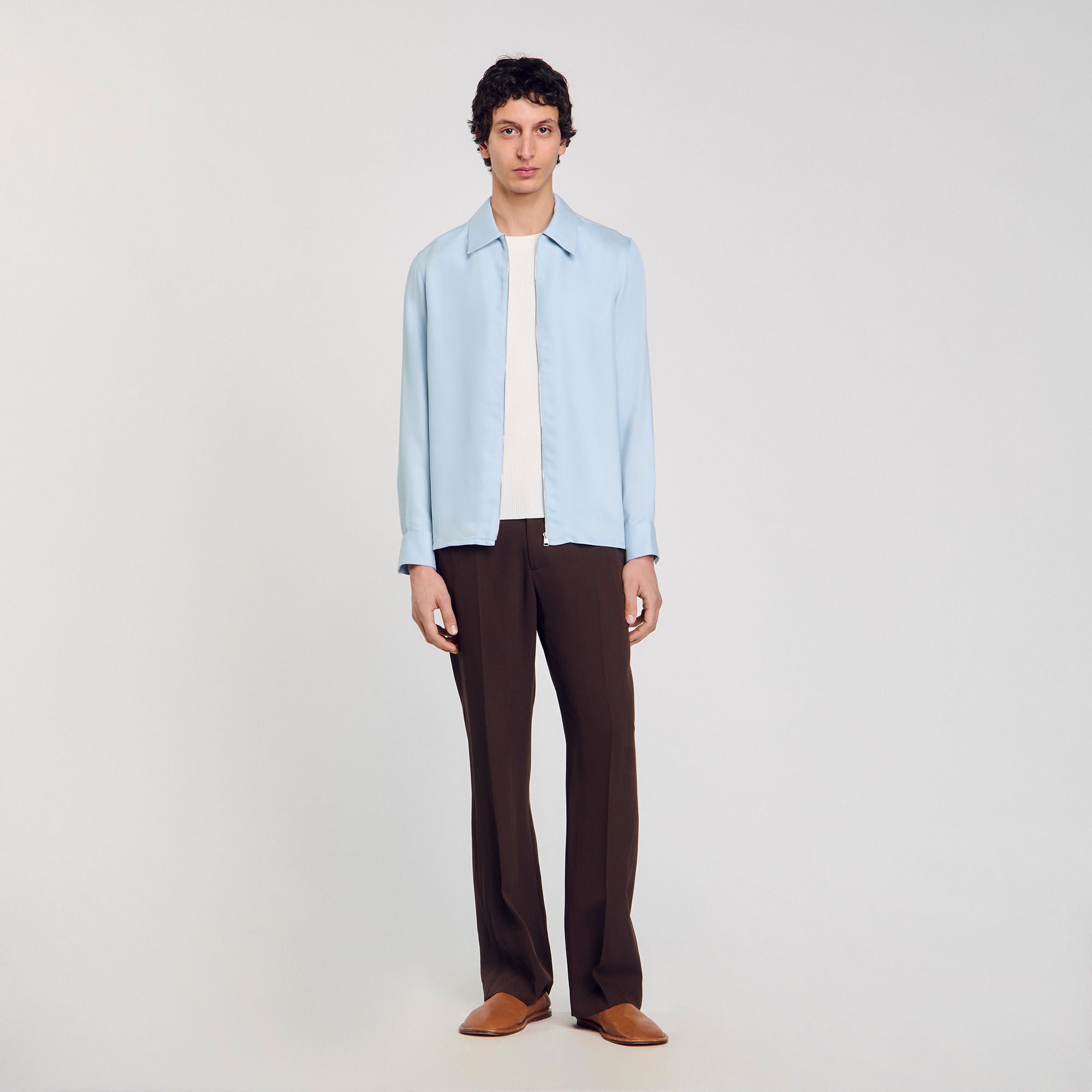 Zip-up shirt