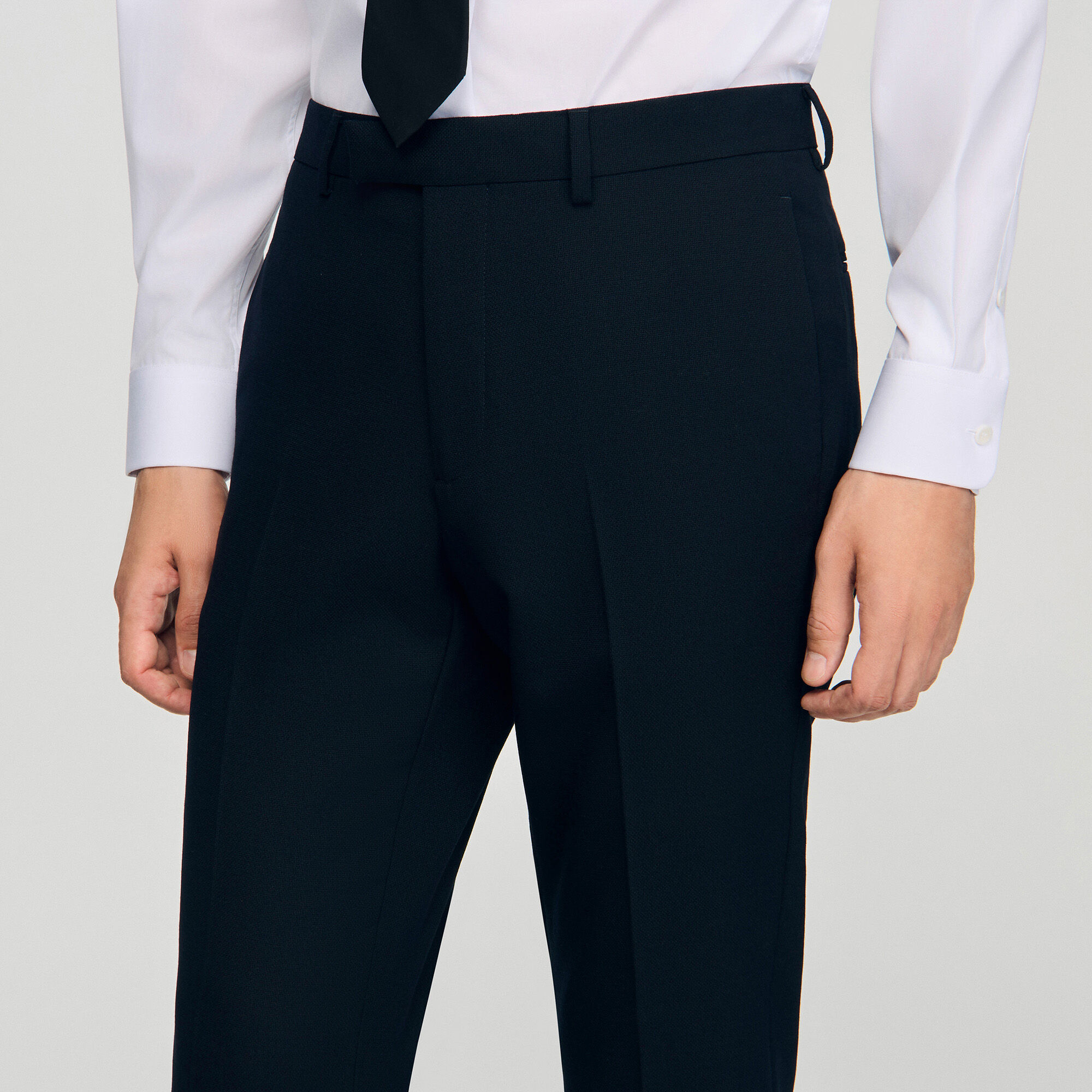 Wool suit trousers