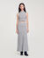 Sleeveless knitted crop top