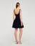 Mini dress with rhinestone neck Mini dress with rhinestone neck