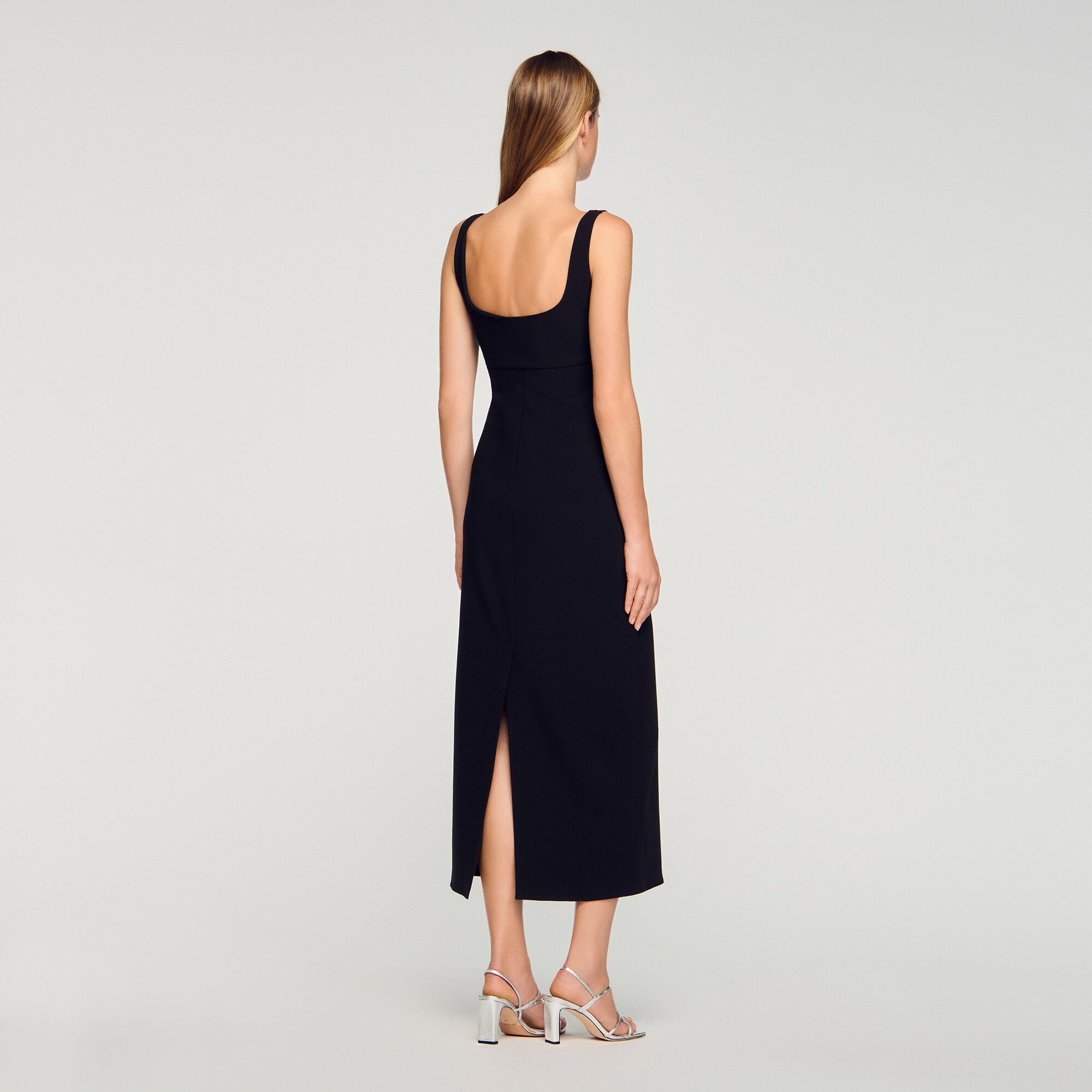 Rhinestone heart maxi dress