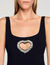 Rhinestone heart maxi dress