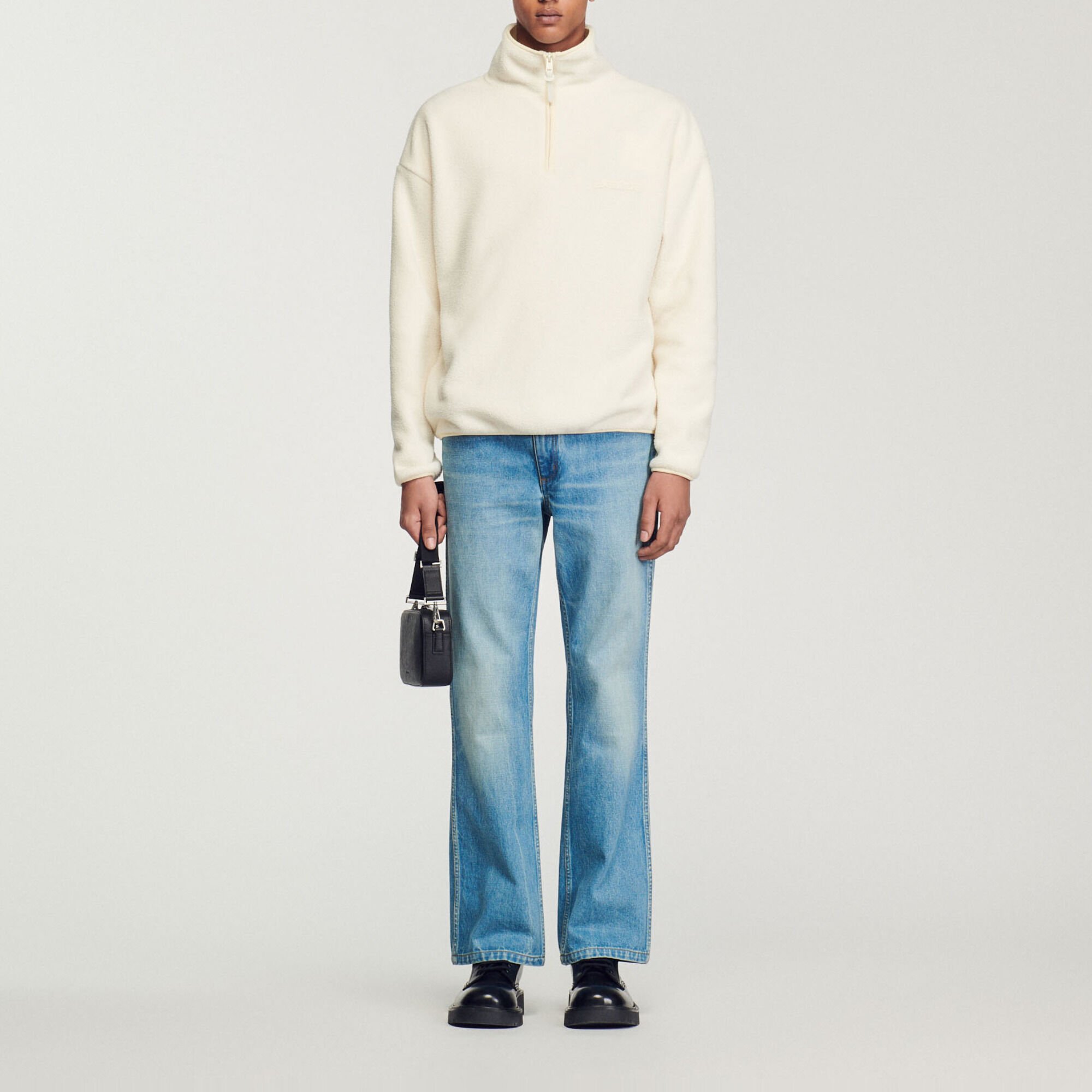 High-neck fleece