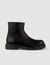 Zipped leather ankle boots