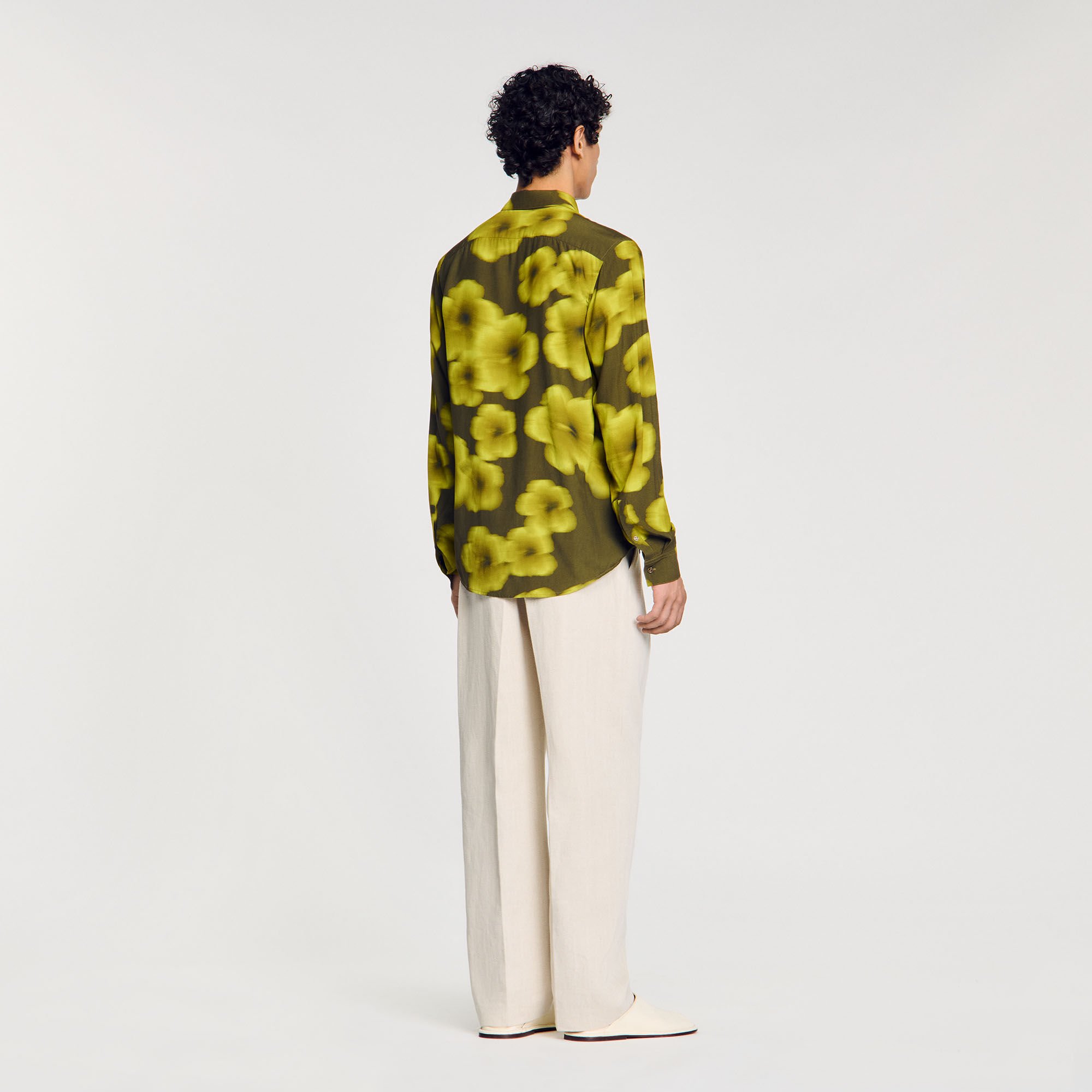 Loose-fit floral shirt