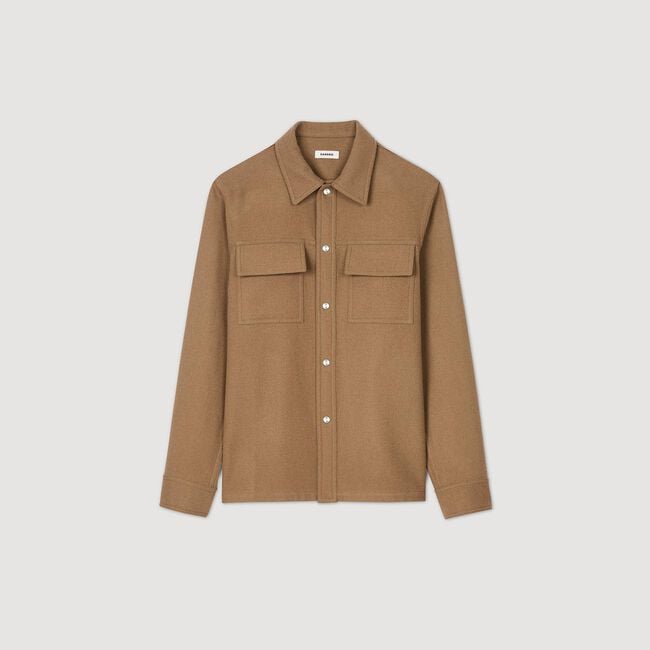 Wool overshirt