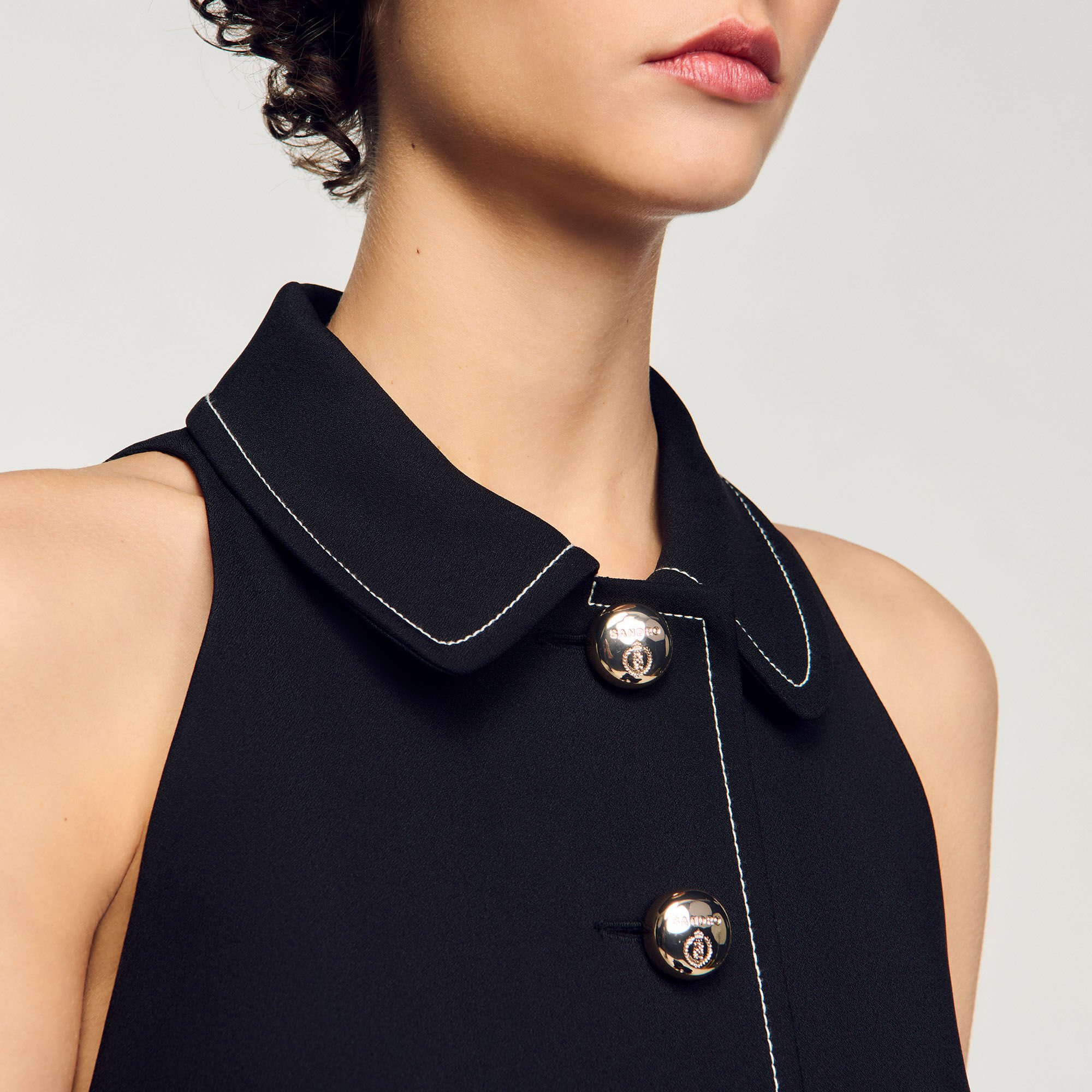 Peter Pan collar mini dress