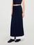 Maxi two-tone knit skirt