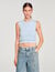 Ruffled cropped sweater