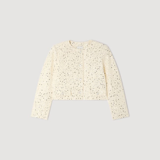 Geometric sequin jacket