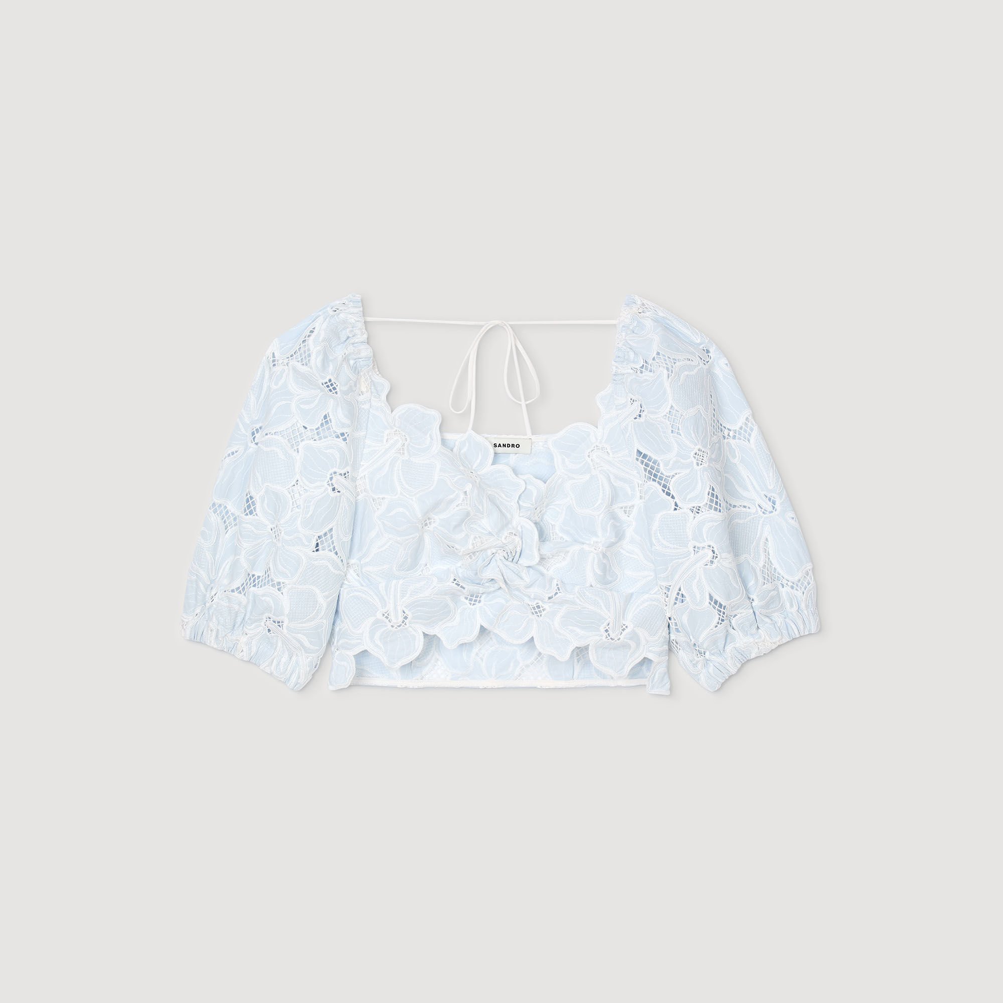 Guipure lace top