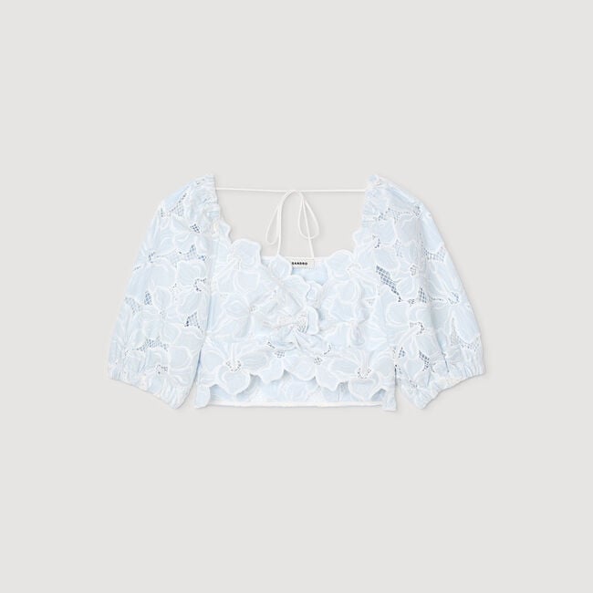 Guipure lace top