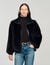 Short faux fur coat
