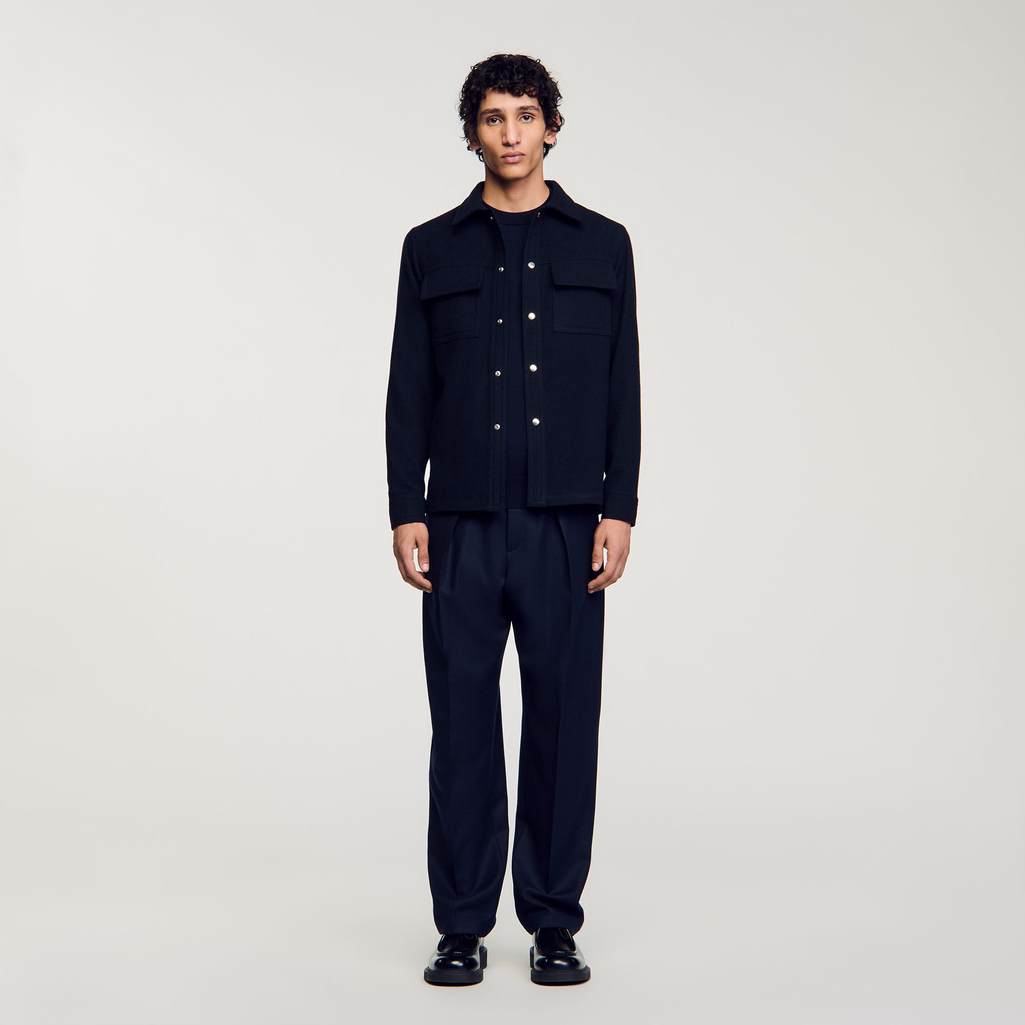 Wool overshirt