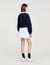Cropped two-tone sweatshirt