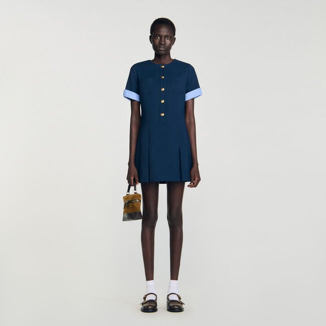 Mini pleated dress