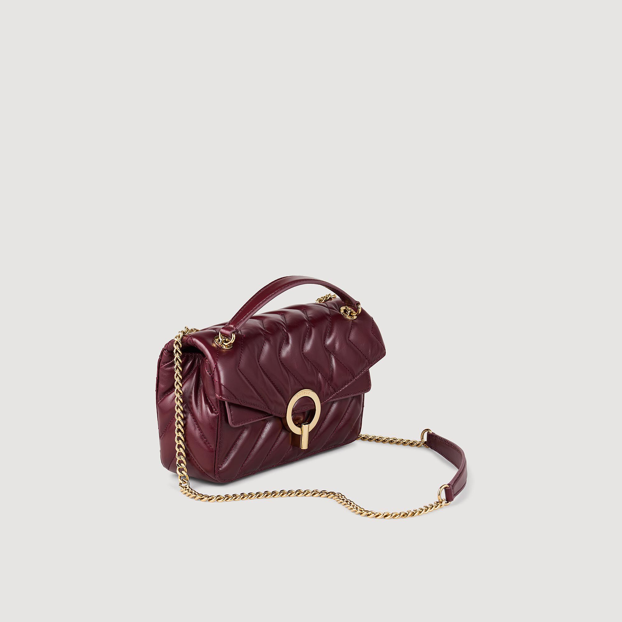 Yza small plain leather bag