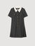 Mini pleated dress with rhinestones