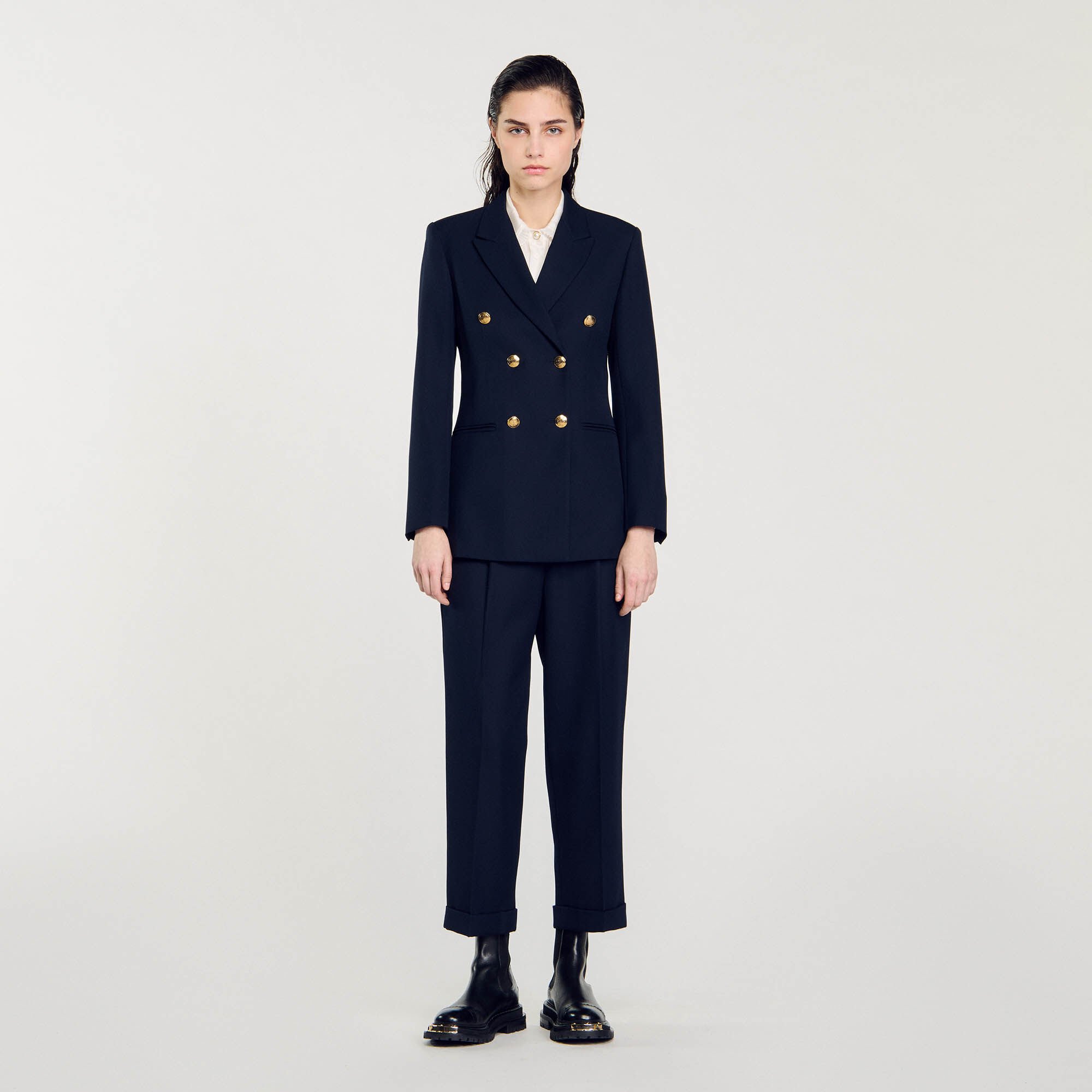 Double-breasted suit jacket